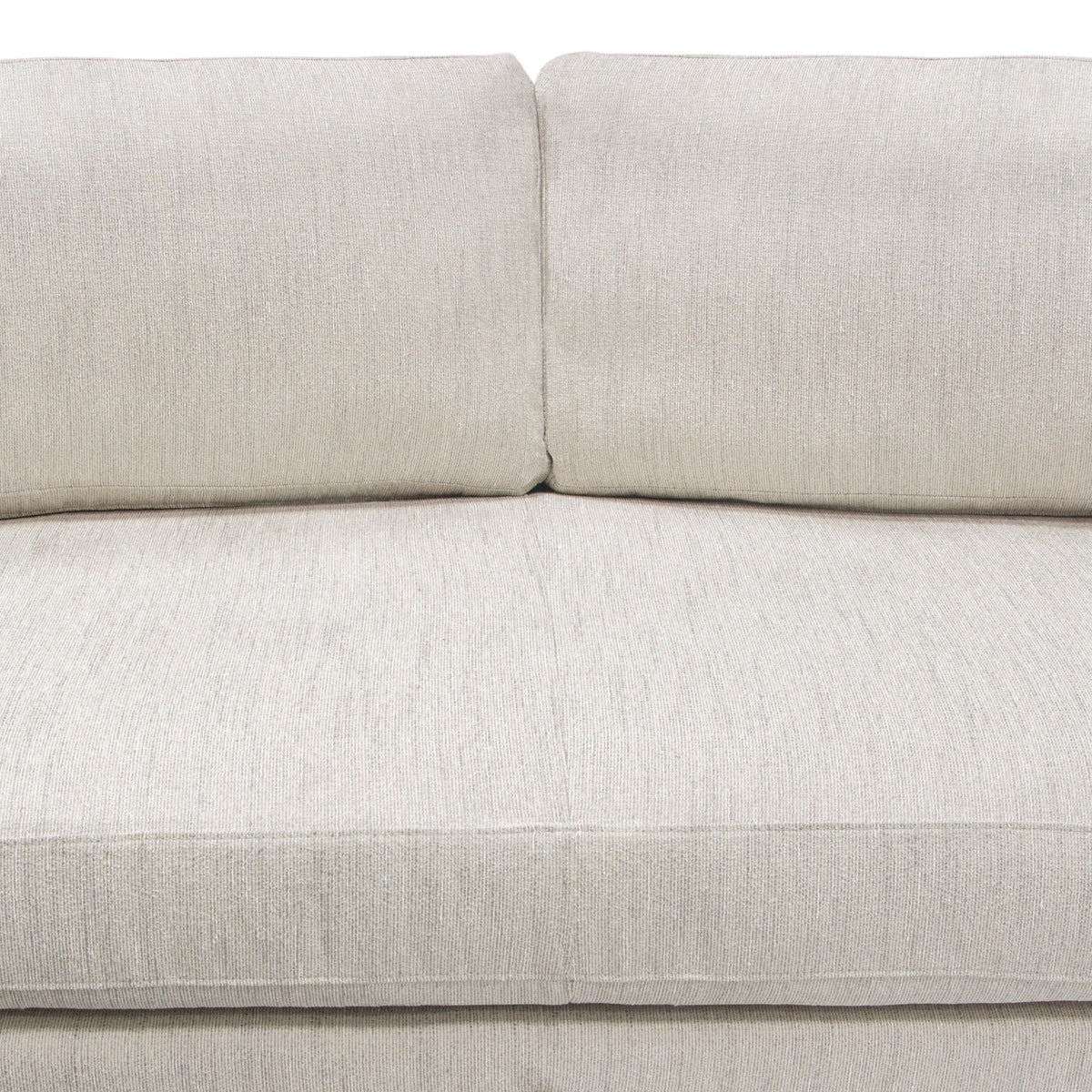 Lane Sofa in Light Cream Fabric with Gold Metal Legs