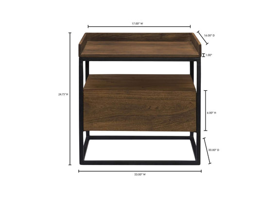 LX-1025-03 Vancouver Side Table Light Brown