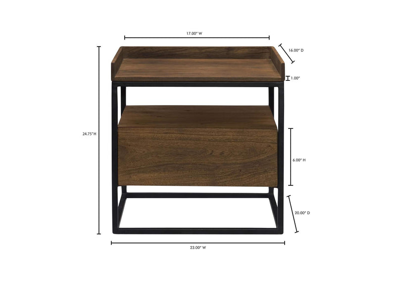 LX-1025-03 Vancouver Side Table Light Brown