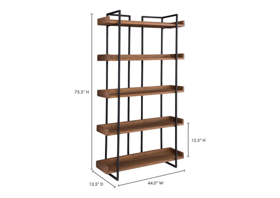 LX-1027-03 Vancouver Bookshelf Small Light Brown