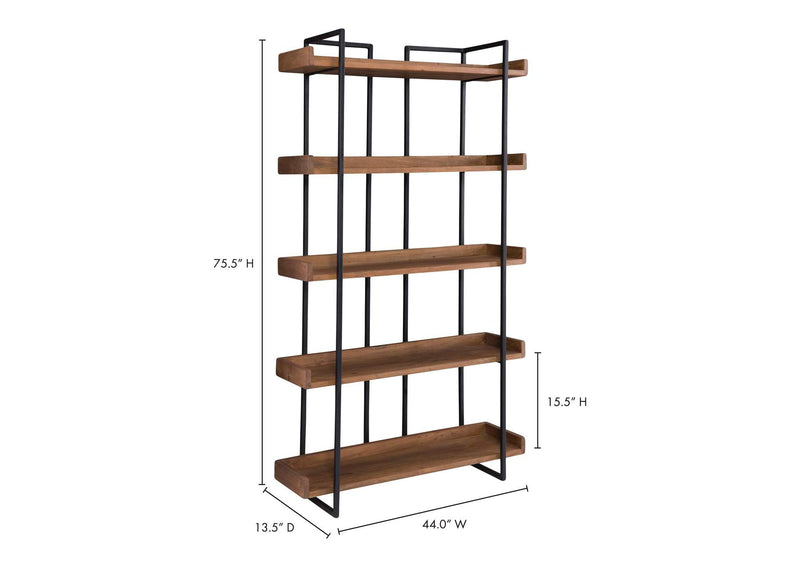 LX-1027-03 Vancouver Bookshelf Small Light Brown