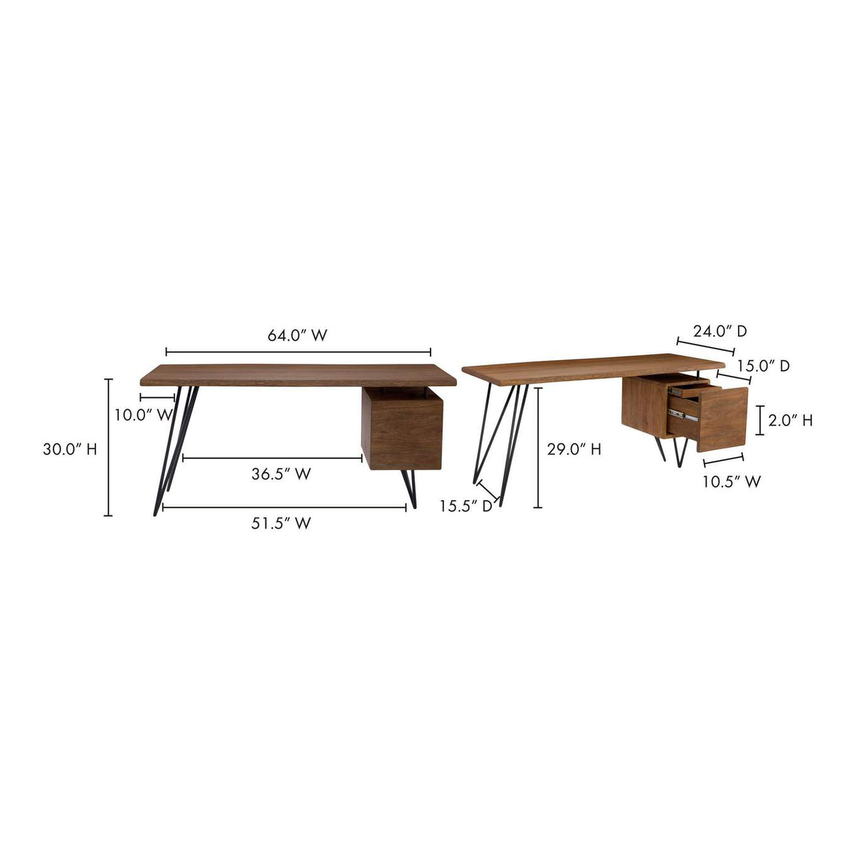 LX-1044-03-0 Nailed Desk