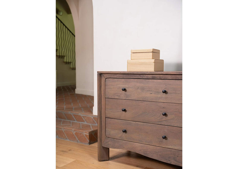 LX-1086-20 Mabel 6 Drawer Dresser Dark Brown