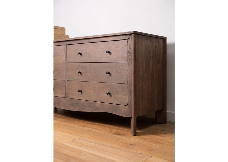 LX-1086-20 Mabel 6 Drawer Dresser Dark Brown