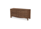 LX-1086-20 Mabel 6 Drawer Dresser Dark Brown
