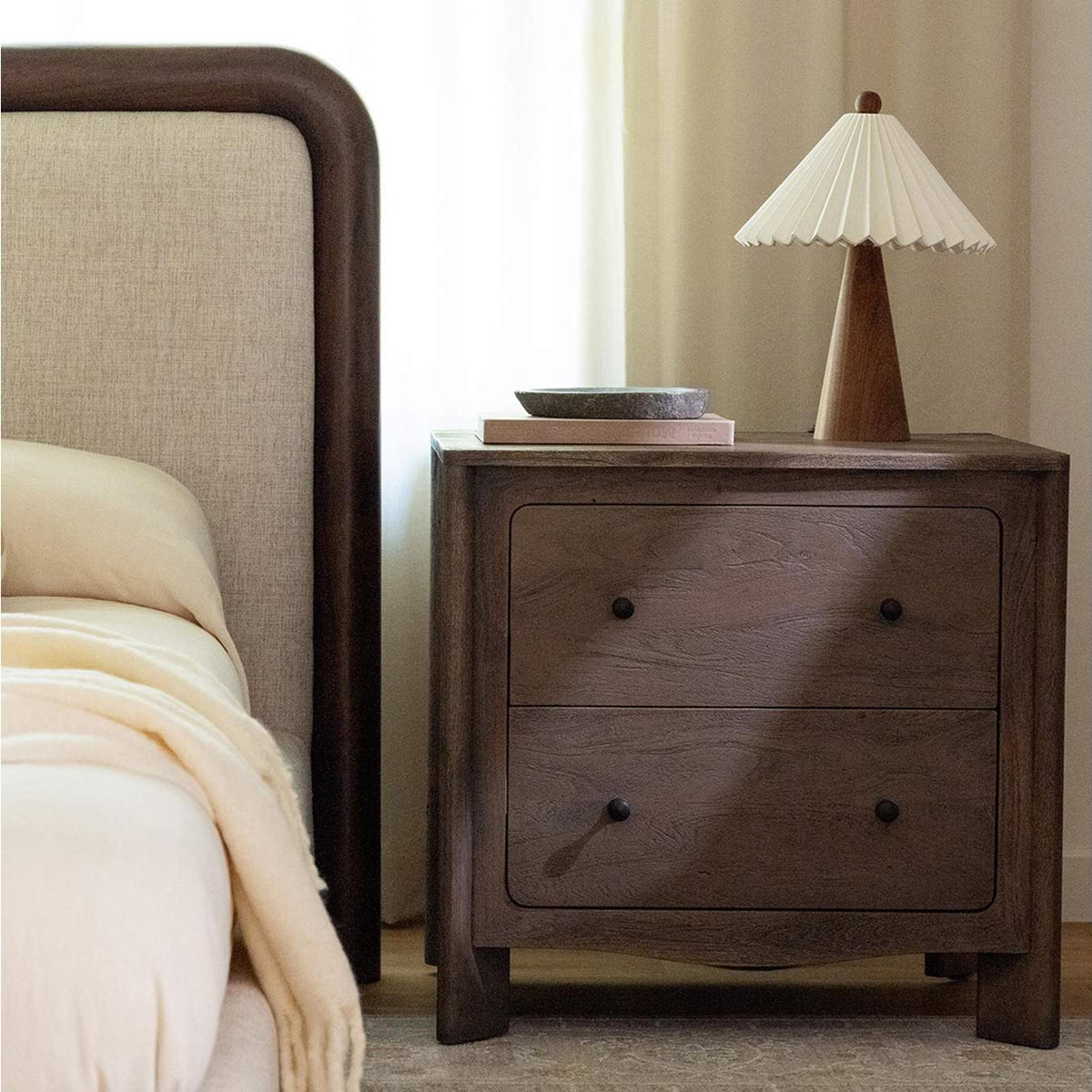 LX-1087-20 Mabel Nightstand Dark Brown
