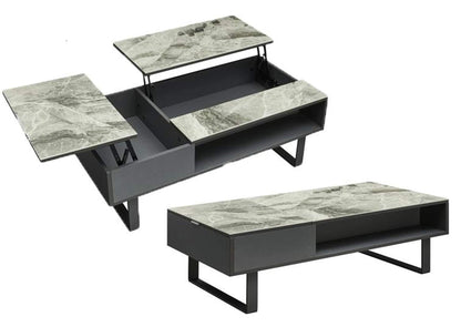 i34876 1388 Coffee Table w/ storage Grey