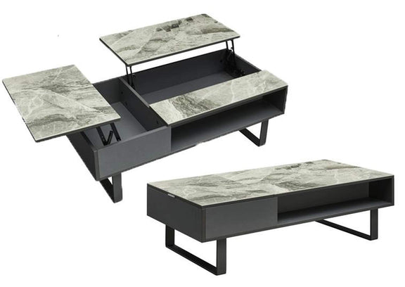 i34876 1388 Coffee Table w/ storage Grey