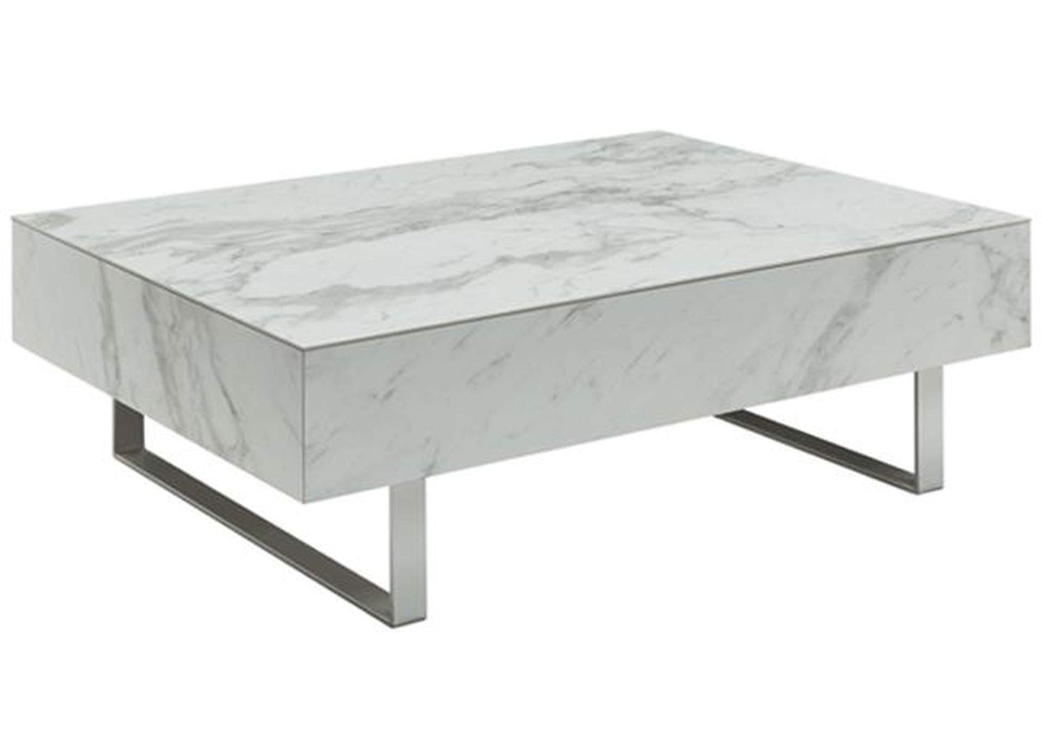 i34878 1497 White marble Coffee Table