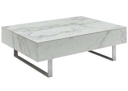 i34878 1497 White marble Coffee Table