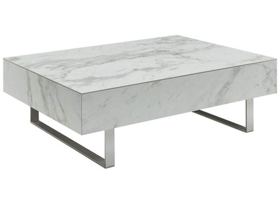 i34878 1497 White marble Coffee Table