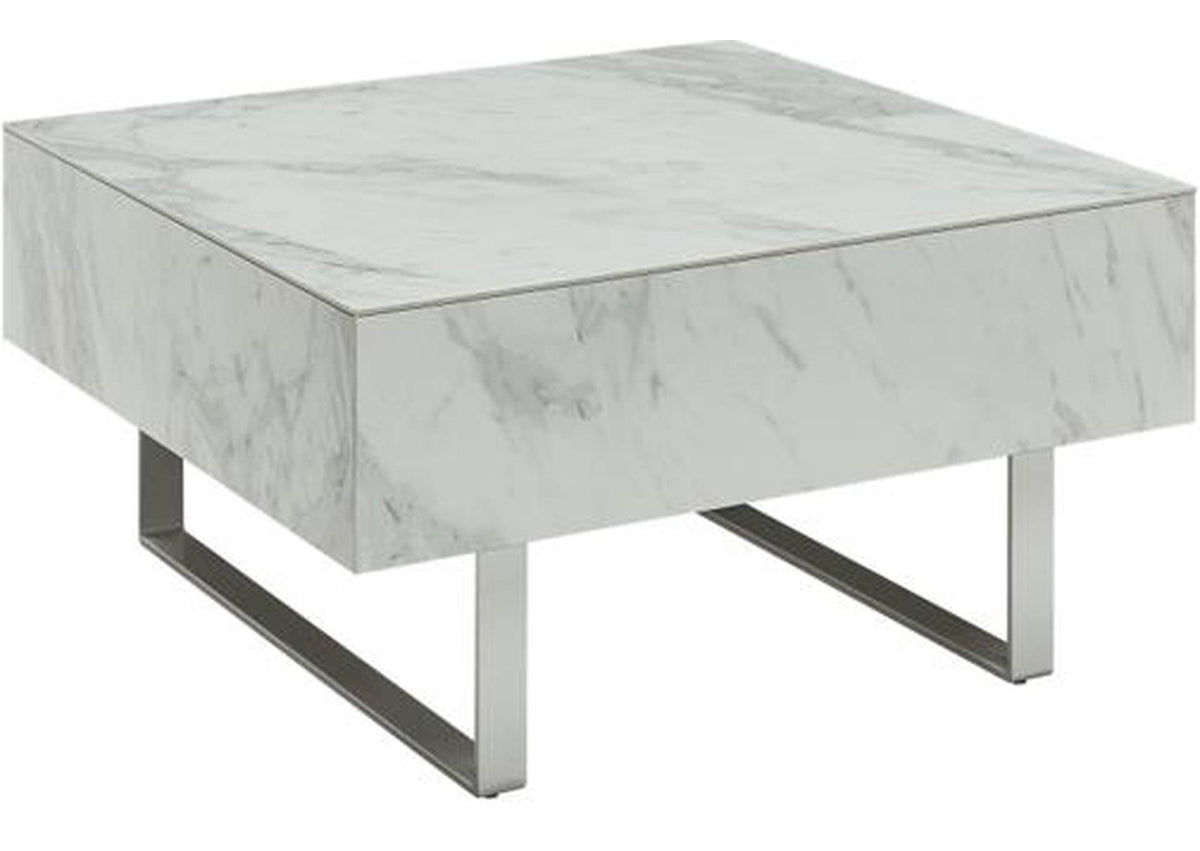 i34877 1498 White marble Coffee Table