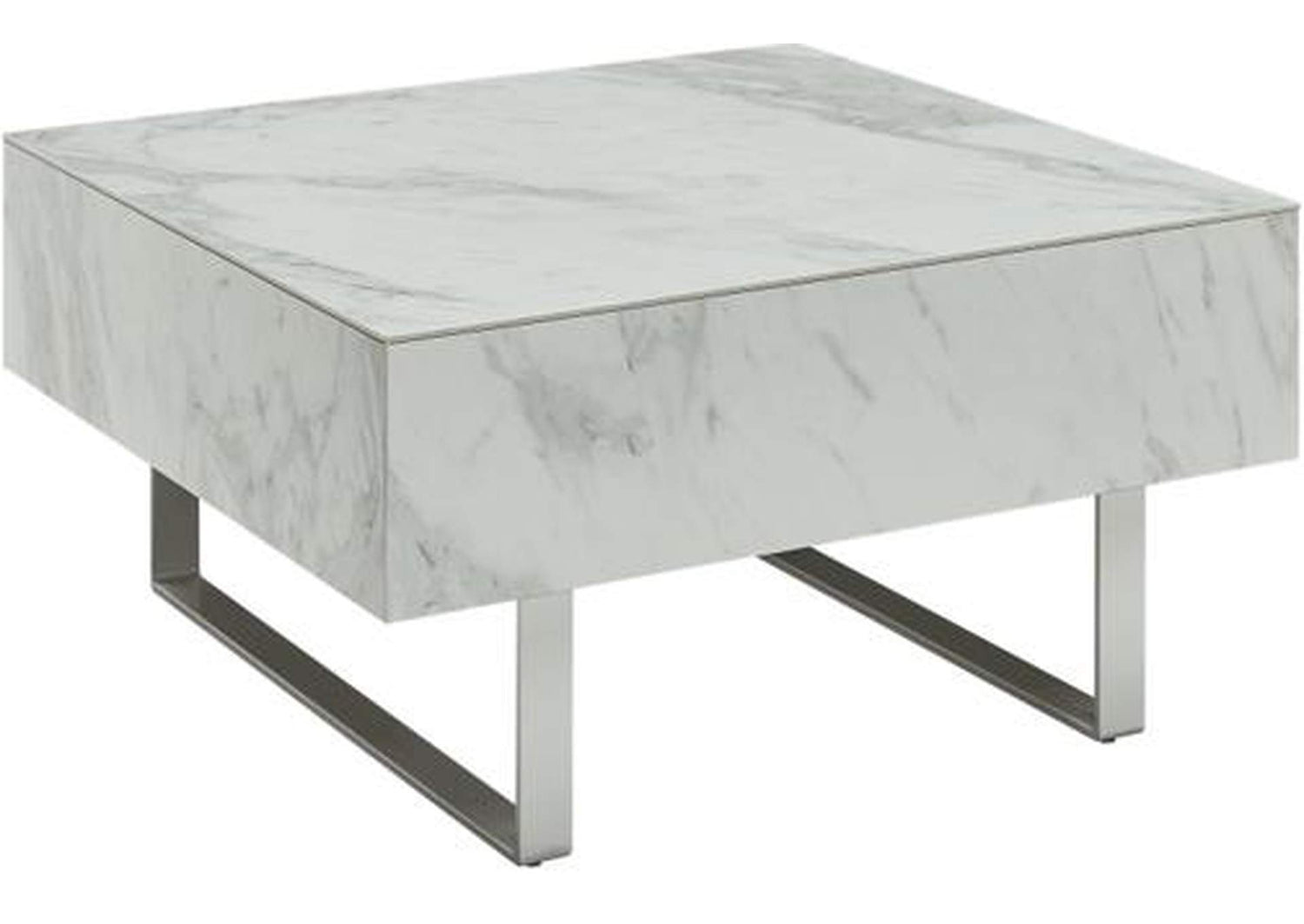 i34877 1498 White marble Coffee Table