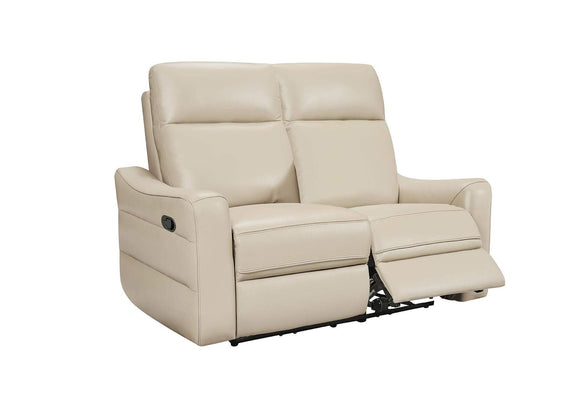 i42763 3517 Cream Loveseat w/ manual recliners