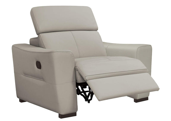 i42865 6021 Grey Armchair w/ manual recliners