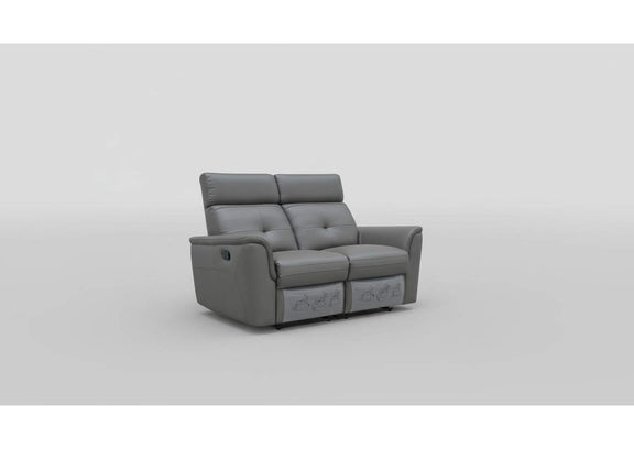 i42831 8501 Dark Grey Loveseat w/Manual Recliner