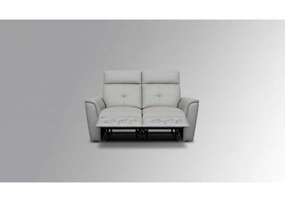 i42840 8501 Light Grey Loveseat w/Manual Recliners