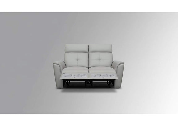 i42840 8501 Light Grey Loveseat w/Manual Recliners
