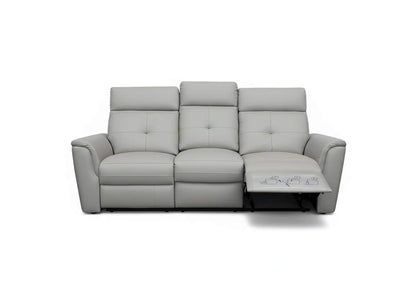 i42837 8501 Light Grey Sofa w/Manual Recliners