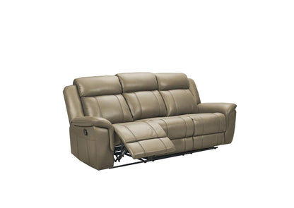 i42812 9015 Taupe Sofa w/ manual recliner