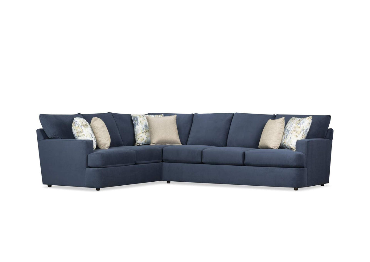 i43372 Oscar Sectional in Fabric Blue