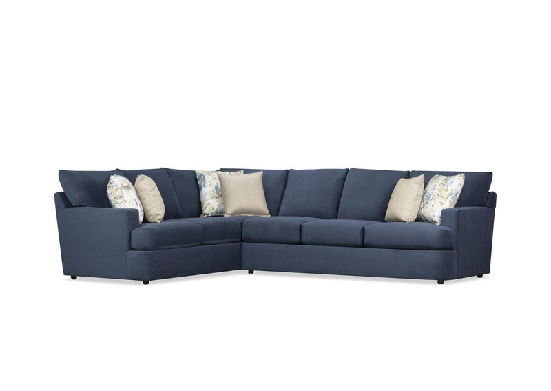 i43372 Oscar Sectional in Fabric Blue