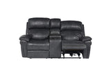 SU-9102-94-1394-73 Sunset Trading Luxe Leather Reclining Loveseat with Power Headrest and Console
