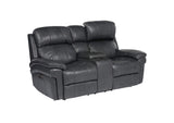 SU-9102-94-1394-73 Sunset Trading Luxe Leather Reclining Loveseat with Power Headrest and Console