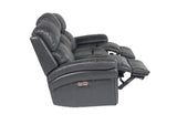 SU-9102-94-1394-58 Sunset Trading Luxe Leather Reclining Sofa with Power Headrest