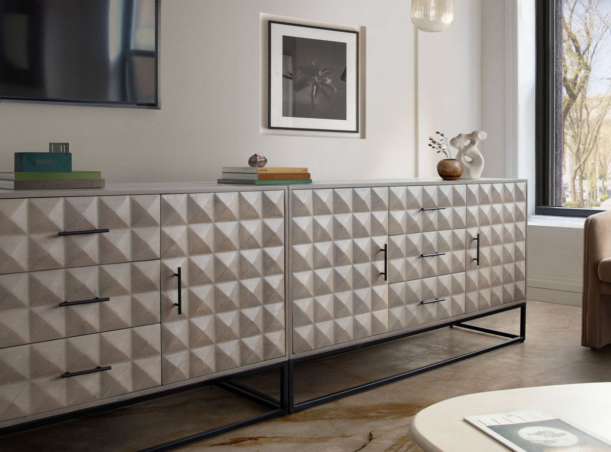 Madera 3-Drawer/2-Door Solid Wood Dresser