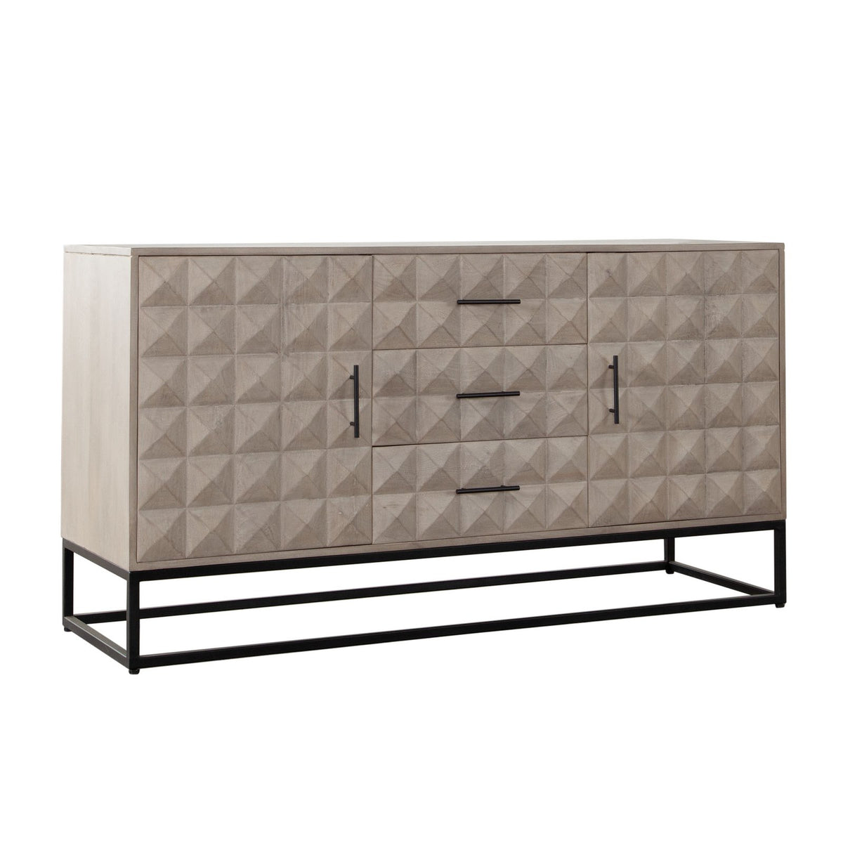 Madera 3-Drawer/2-Door Solid Wood Dresser