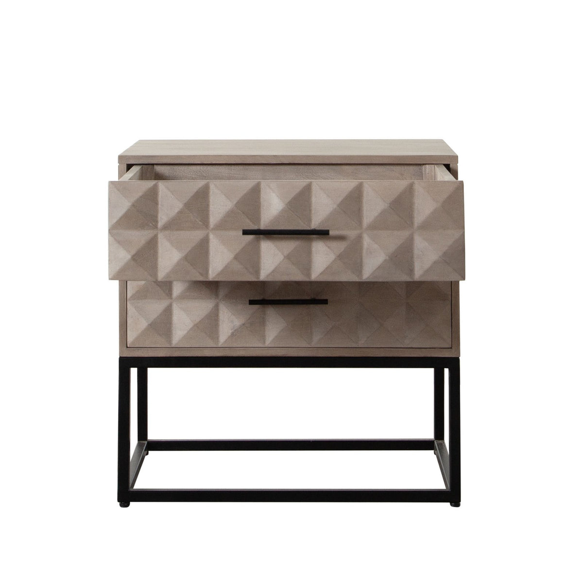 Madera 2-Drawer Solid Wood Accent Table