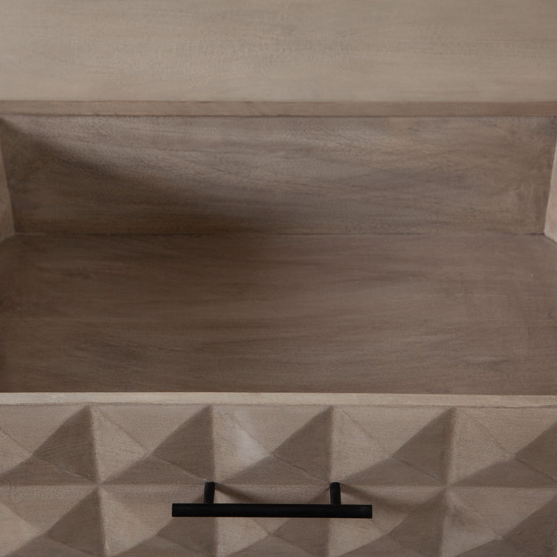 Madera 2-Drawer Solid Wood Accent Table