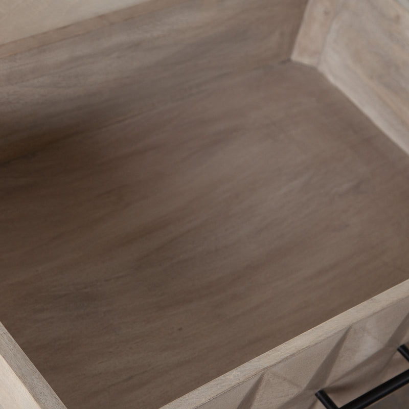 Madera 2-Drawer Solid Wood Accent Table