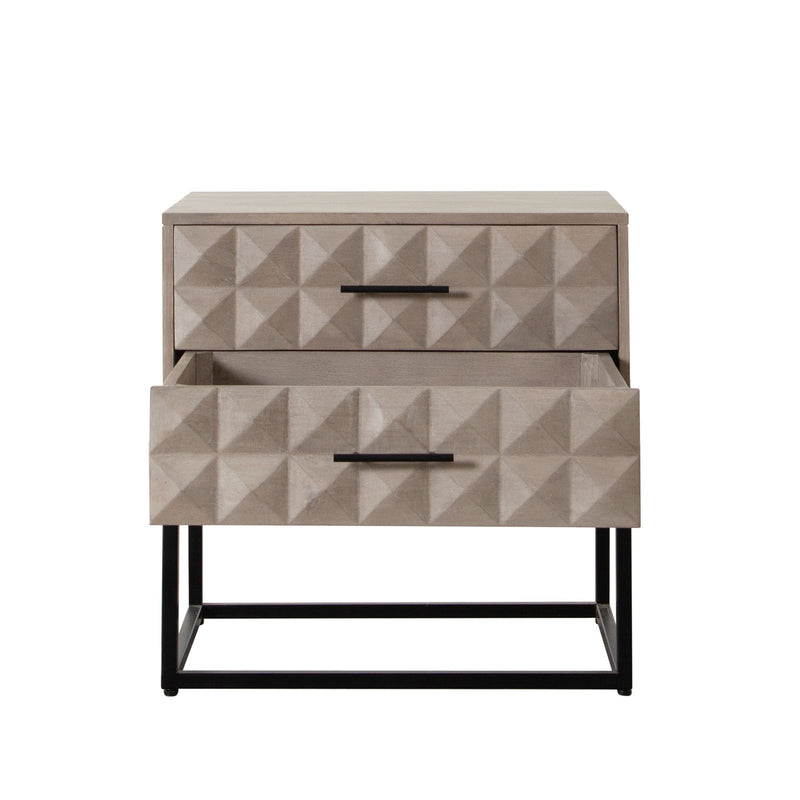 Madera 2-Drawer Solid Wood Accent Table