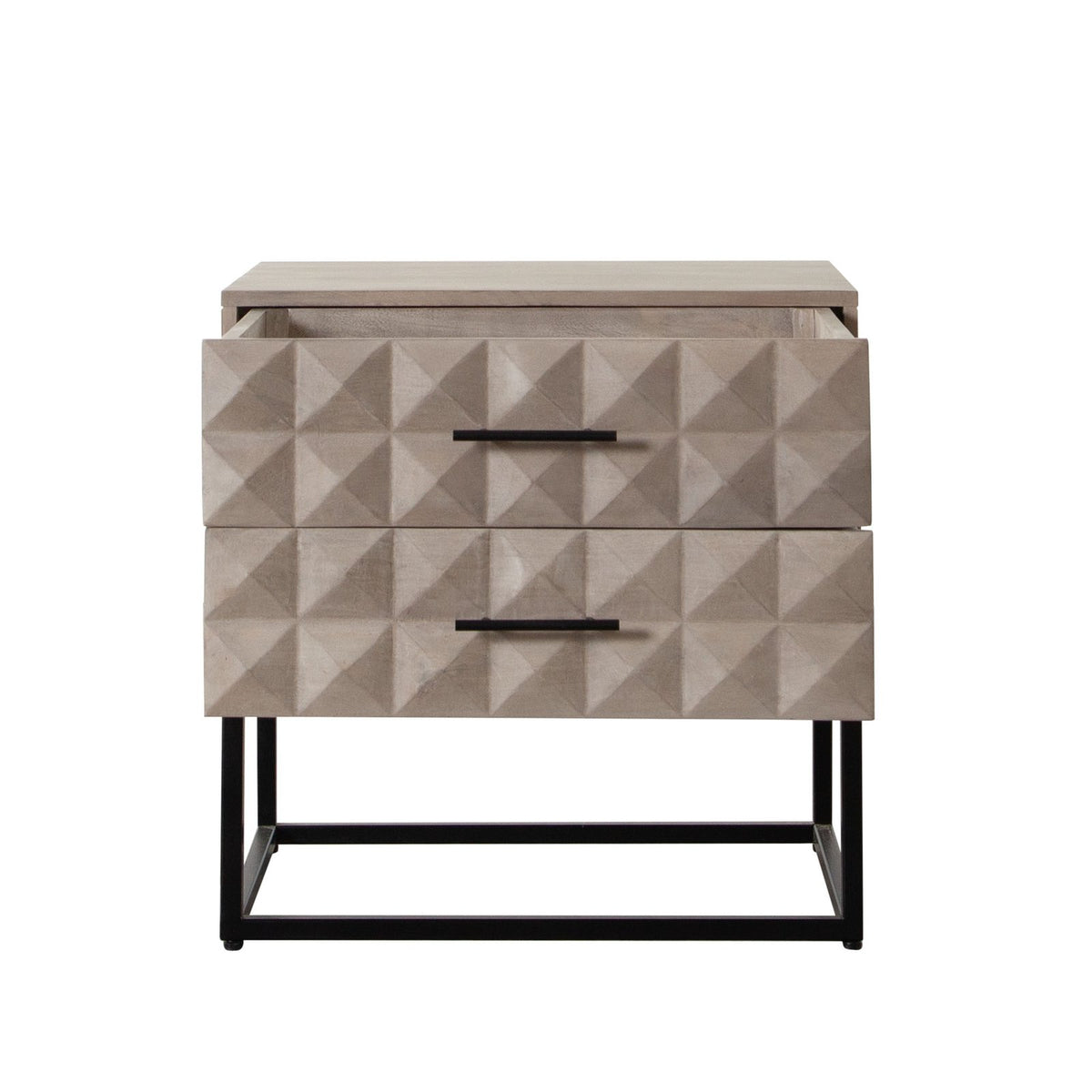 Madera 2-Drawer Solid Wood Accent Table