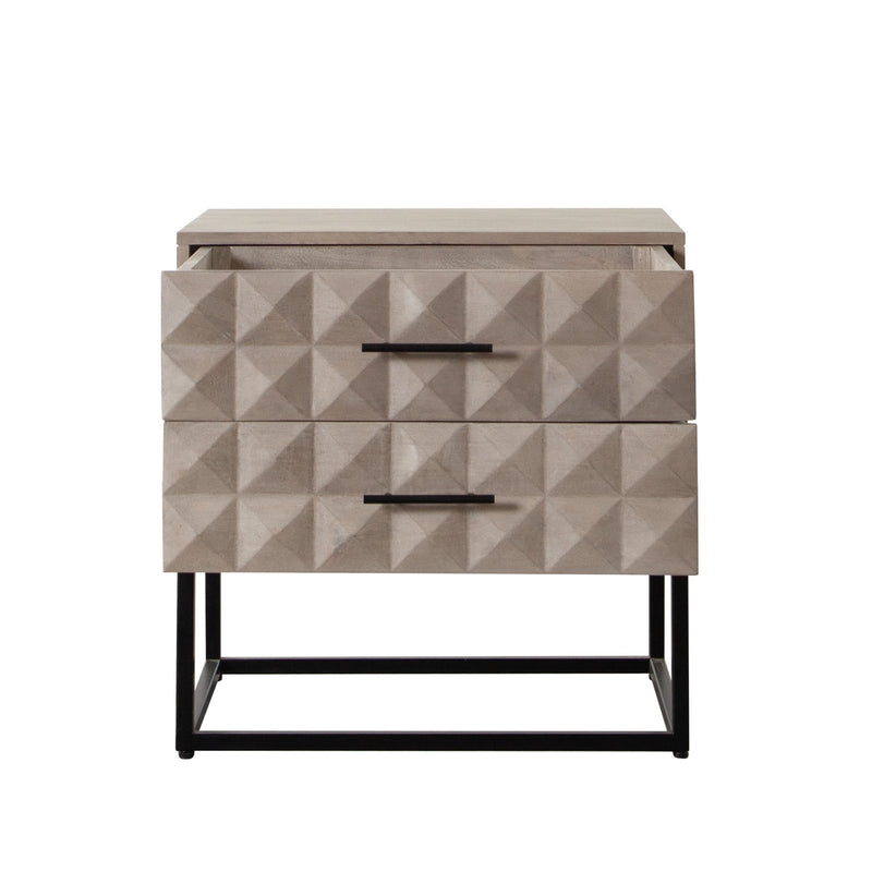 Madera 2-Drawer Solid Wood Accent Table