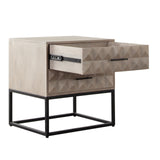 Madera 2-Drawer Solid Wood Accent Table