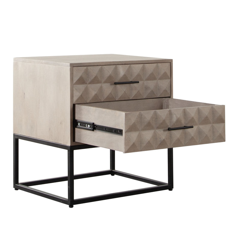 Madera 2-Drawer Solid Wood Accent Table