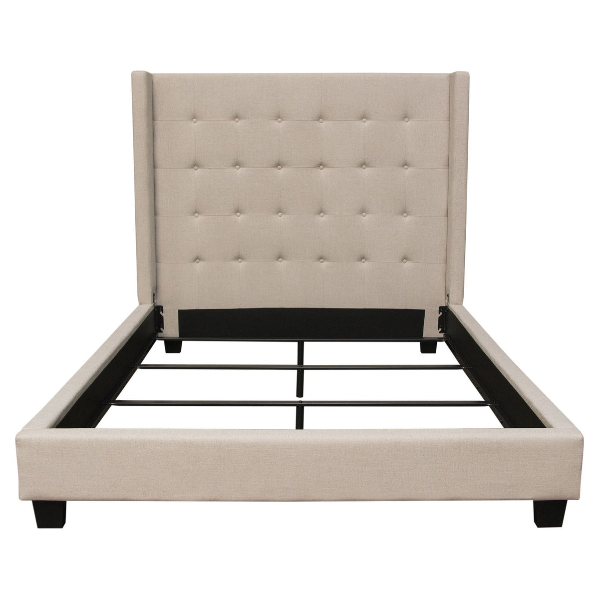 Madison Ave Tufted Wing Queen Bed