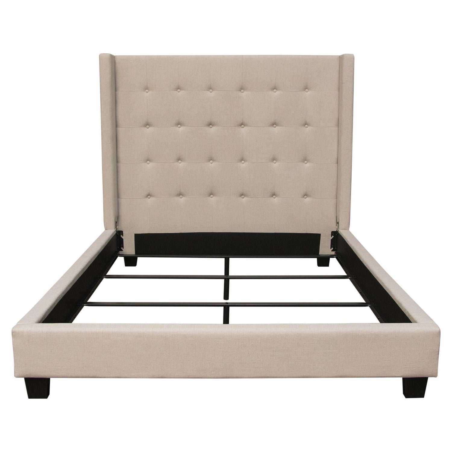 Madison Ave Tufted Wing Queen Bed
