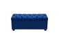 Majestic Tufted Velvet Lift-Top Storage Trunk w/ Nail Head Accent by Diamond Sofa - Royal Blue Velvet