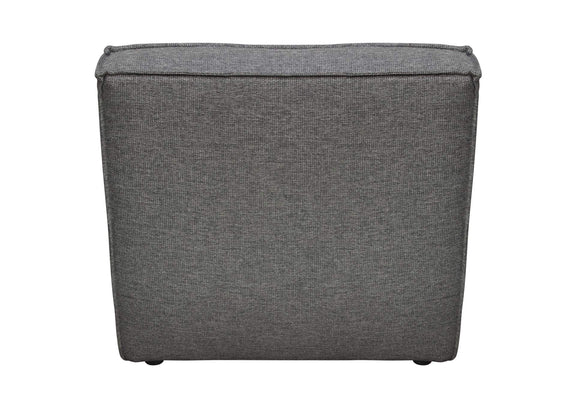 MARSHALL5PCGR Marshall 5pc Corner Modular Sectional W/ Scooped Seat In Grey Fabric
