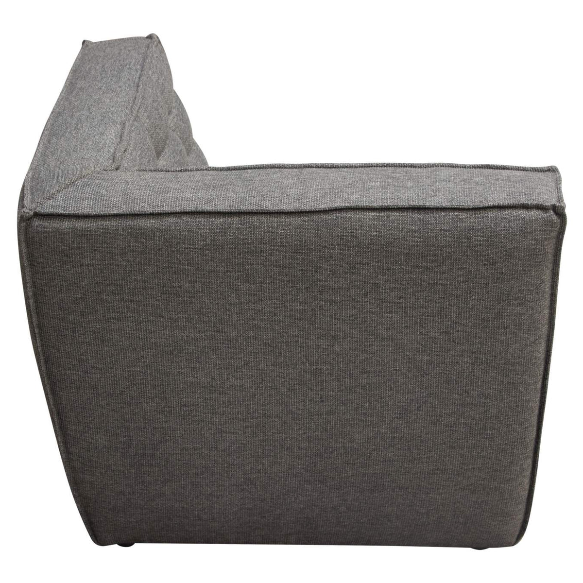 MARSHALL5PCGR Marshall 5pc Corner Modular Sectional W/ Scooped Seat In Grey Fabric