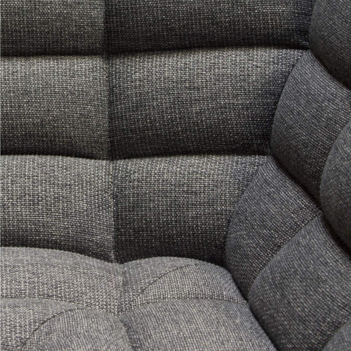 MARSHALL5PCGR Marshall 5pc Corner Modular Sectional W/ Scooped Seat In Grey Fabric