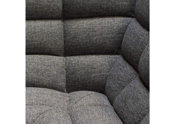 MARSHALL5PCGR Marshall 5pc Corner Modular Sectional W/ Scooped Seat In Grey Fabric