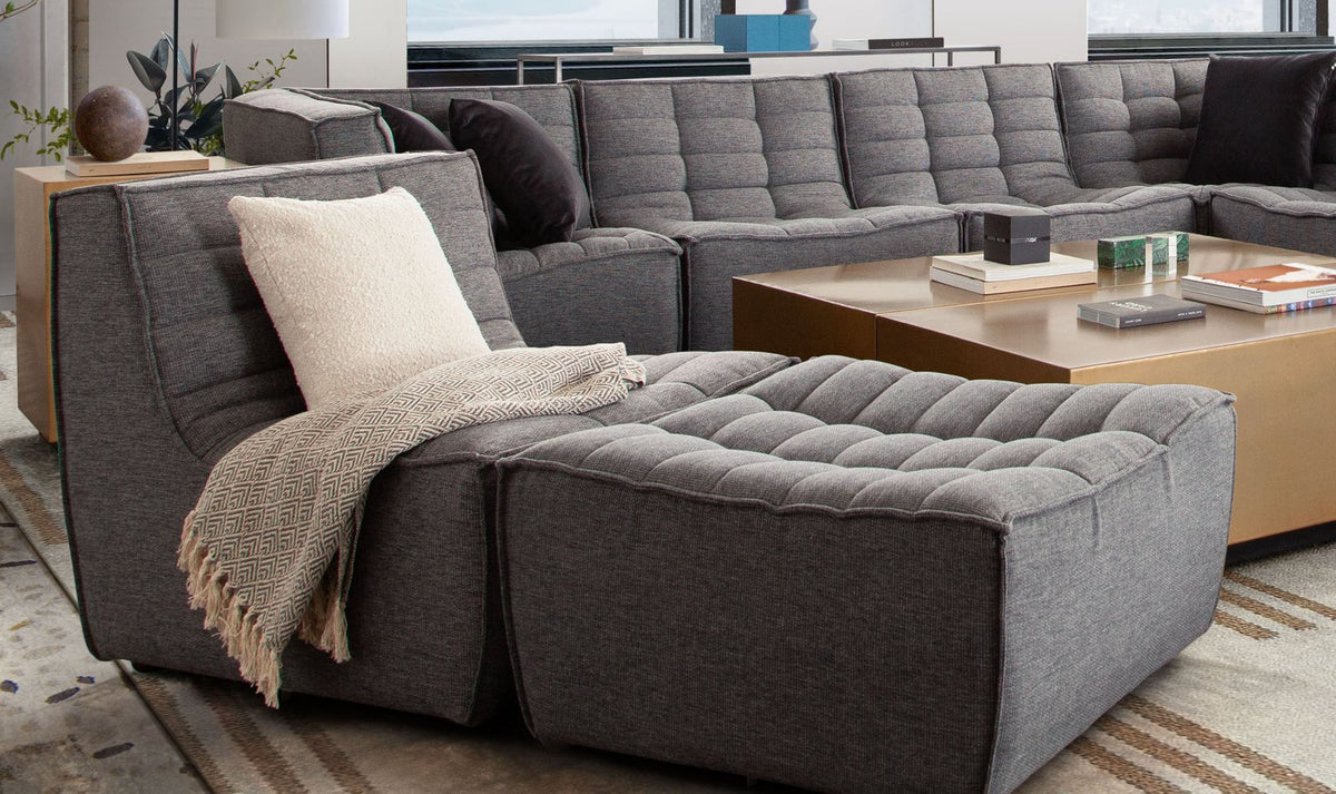 Marshall Scooped Seat Ottoman