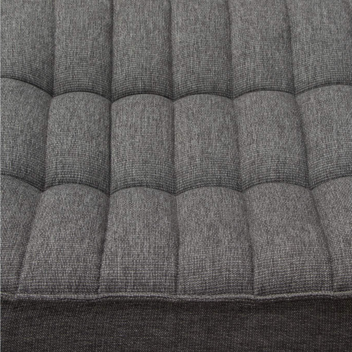 MARSHALLOTGR Marshall Scooped Seat Ottoman In Grey Fabric