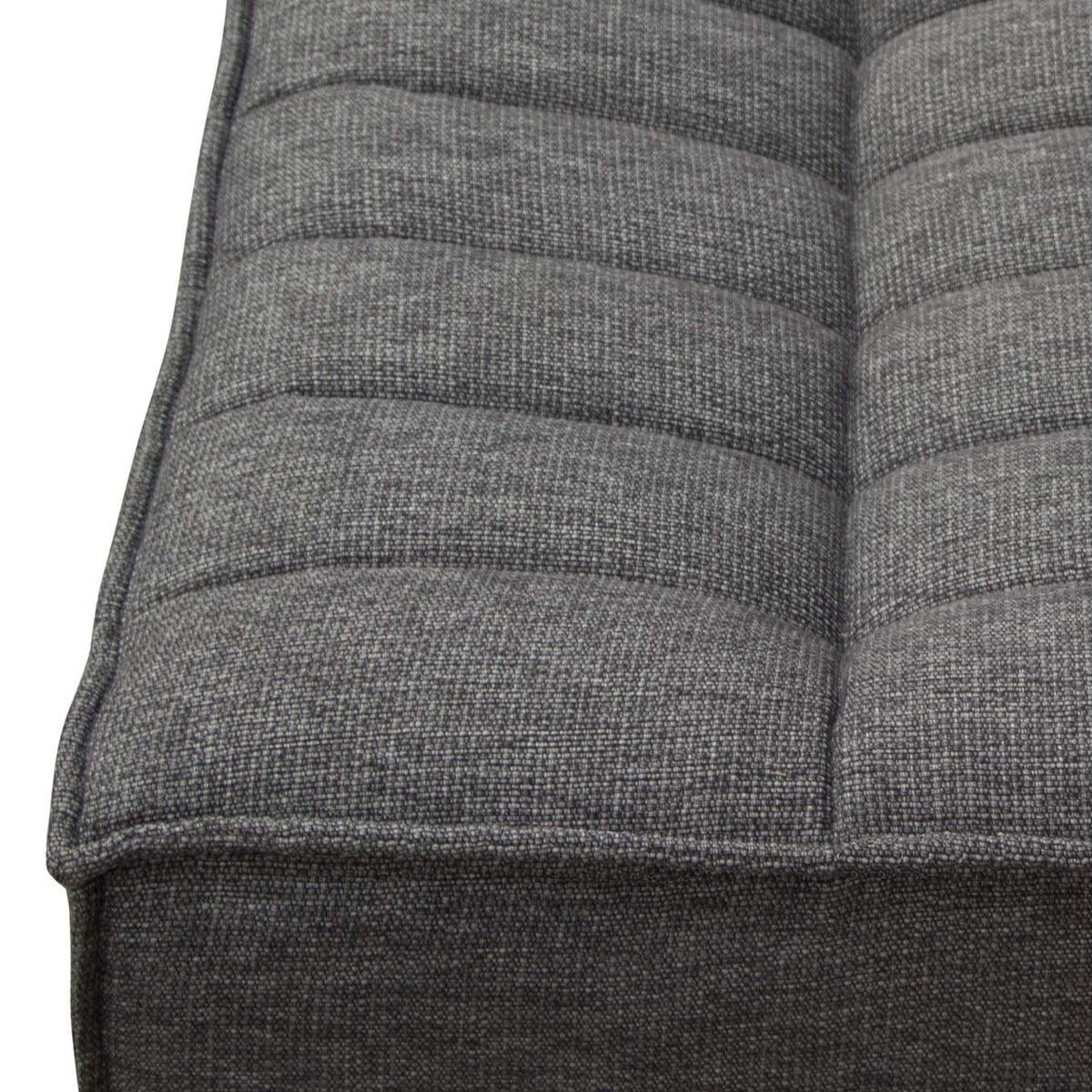 MARSHALLOTGR Marshall Scooped Seat Ottoman In Grey Fabric
