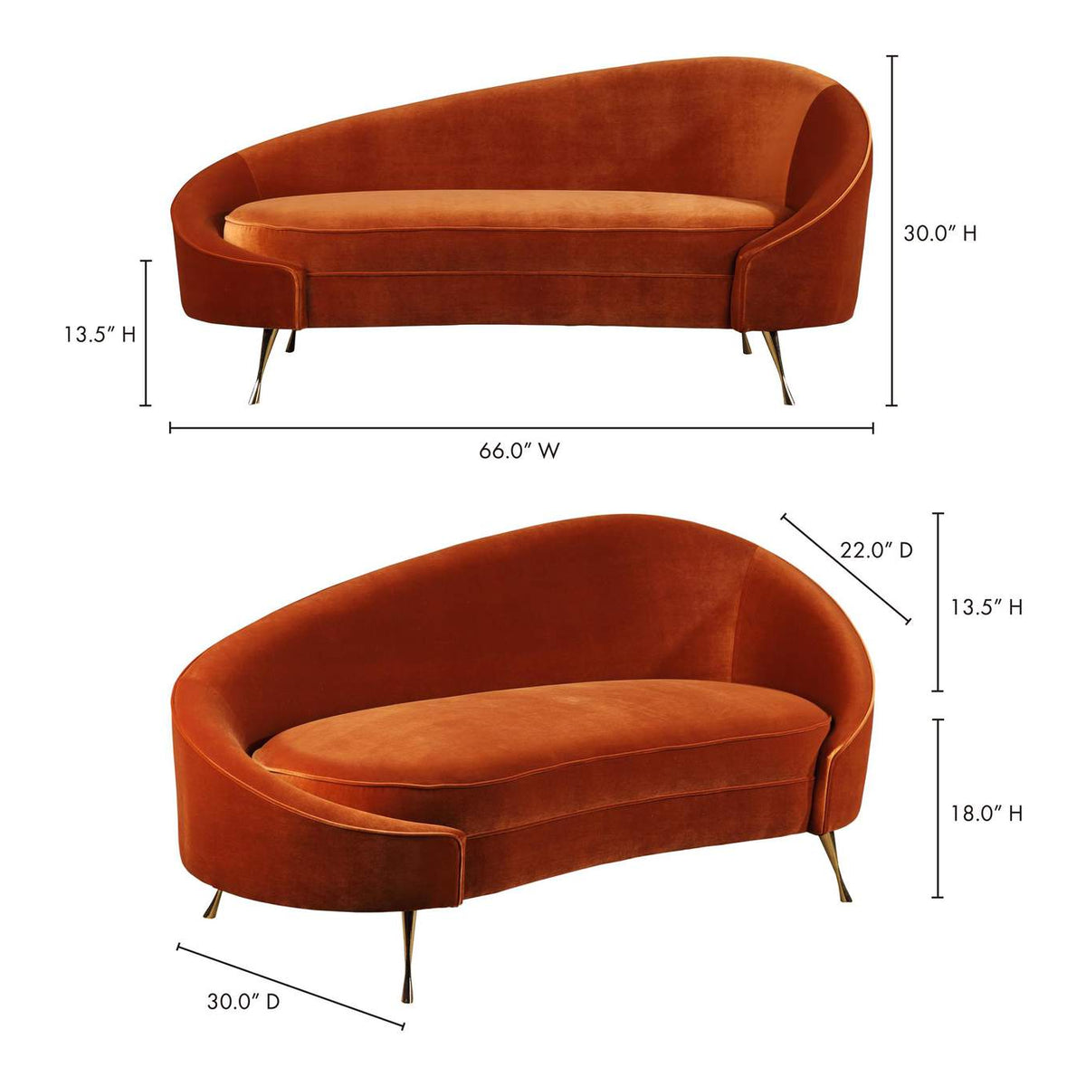 ME-1053-12 Abigail Chaise Umber